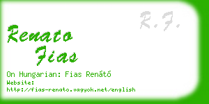 renato fias business card